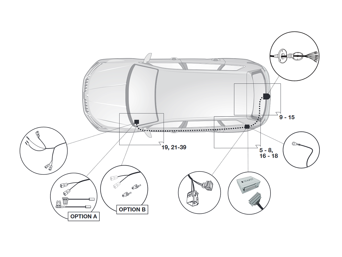 Электрика фаркопа Hak-System (7 pin) для Skoda Kodiaq 2017-2024 в Йошкар-Оле